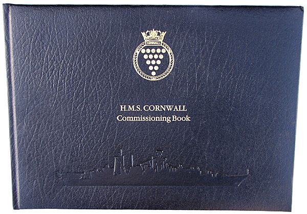 HMS Cornwall Commissioning Book - Click for the bigger picture