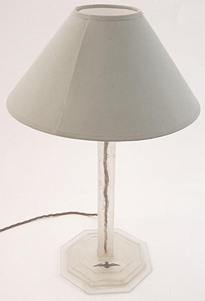 Trench Art Plexiglas Table Lamp - Click for the bigger picture