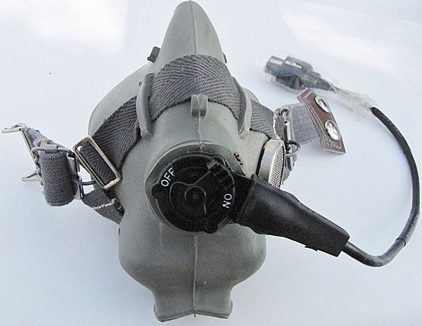 RAF Type H Oxygen Mask - Click for the bigger picture