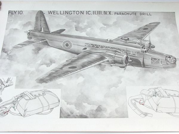 Wellington Parachute Drill Air Safety Poster - Click for the bigger picture