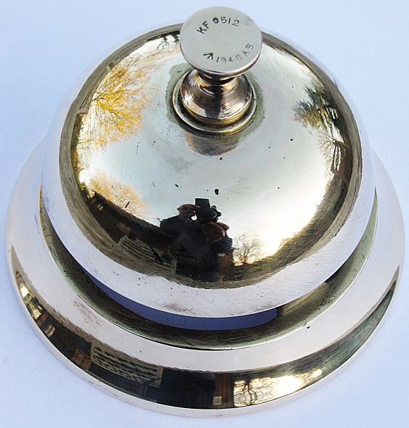 WWII Military Desk Bell - Click for the bigger picture