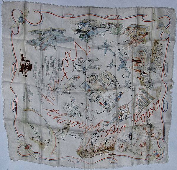 Victory Through Air Power Propaganda Scarf by 'Glamour Wear' of London - Click for the bigger picture