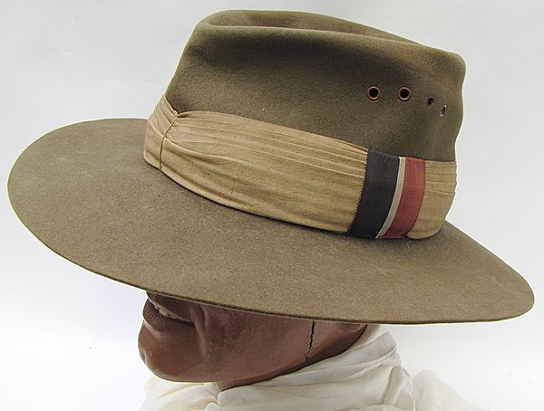 RAF Khaki Felt Bush Hat - Click for the bigger picture