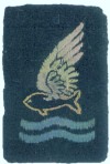 Goldfish Club cloth badge, worn on W/O J.R. Bristow's battle dress throughout the remainder of the war