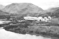 Halifax LL510 flying over the Caladonia Canal - Click for a bigger picture