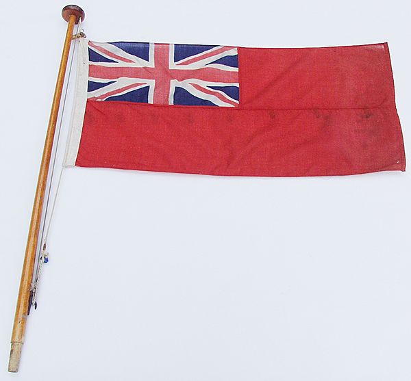 Red Ensign and Flagstaff - Click for the bigger picture