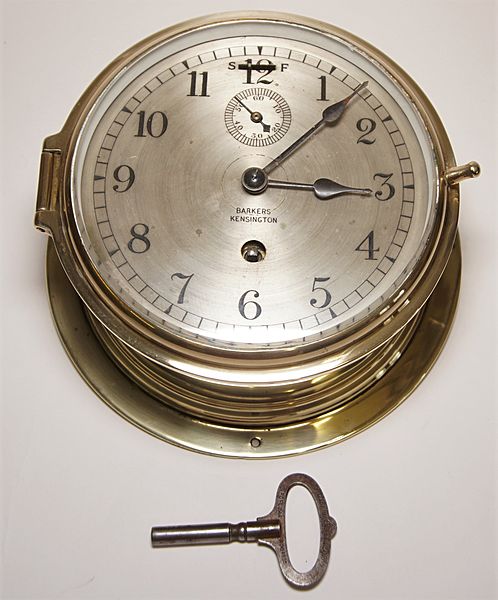 Barker's of Kensington Ships Clock - Click for the bigger picture