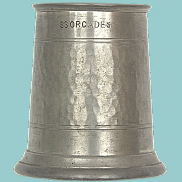 SS Orcades Pewter Tankard - Click for the bigger picture