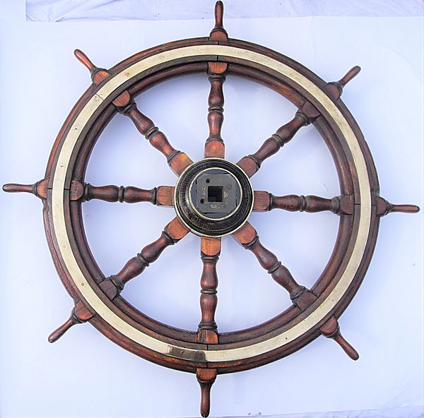 Fine 8 Spoke Ships Wheel - Click for the bigger picture