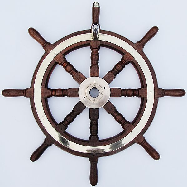 8 Spoke Ships Wheel - Click for the bigger picture