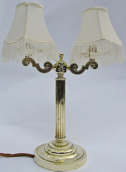 Royal Navy Cadelabra Wardroom Electric Lamp - Click for the bigger picture