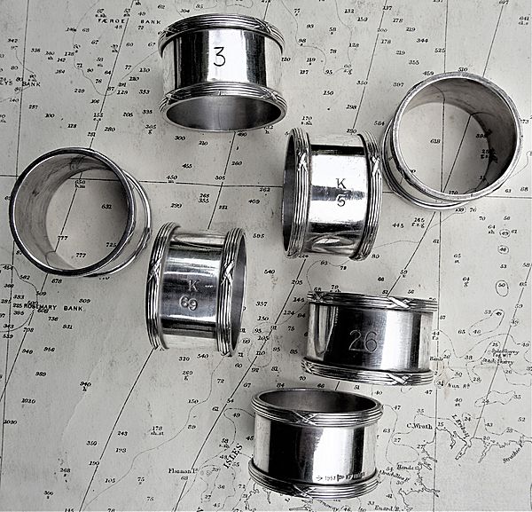 Royal Navy Napkin Rings - Click for the bigger picture