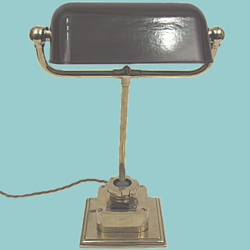 Admiralty Pattern Desk Lamp with Bakelite Shade - Click for the bigger picture