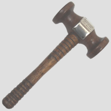 Presentation Gavel named to Woolwich Arsenal - Click for the bigger picture