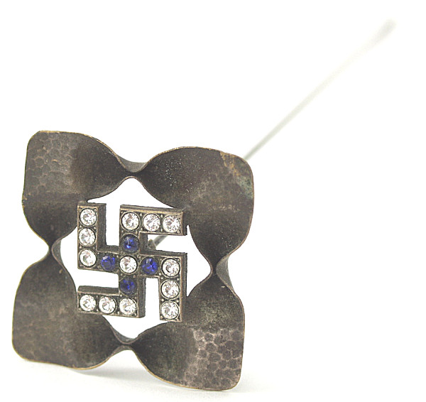 Swastika Motif Hat Pin - Click for the bigger picture